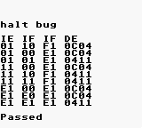 halt bug all tests passing