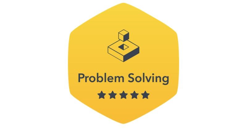 Problem Solving Badge 5 Star