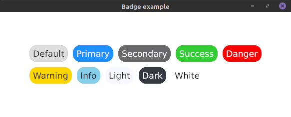 Badge showcase