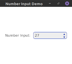 NumberInput showcase