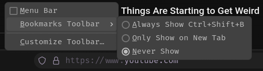 Bookmarks Toolbar