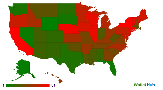 Wallethub Map