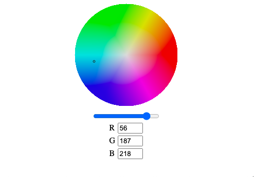 Color picker example