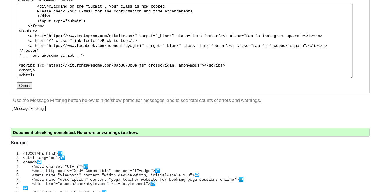 Booking Form Validation