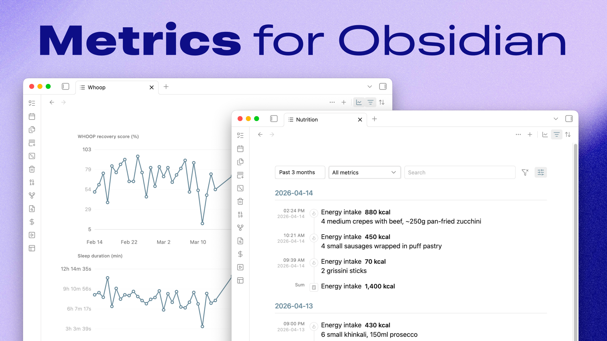 Metrics for Obsidian