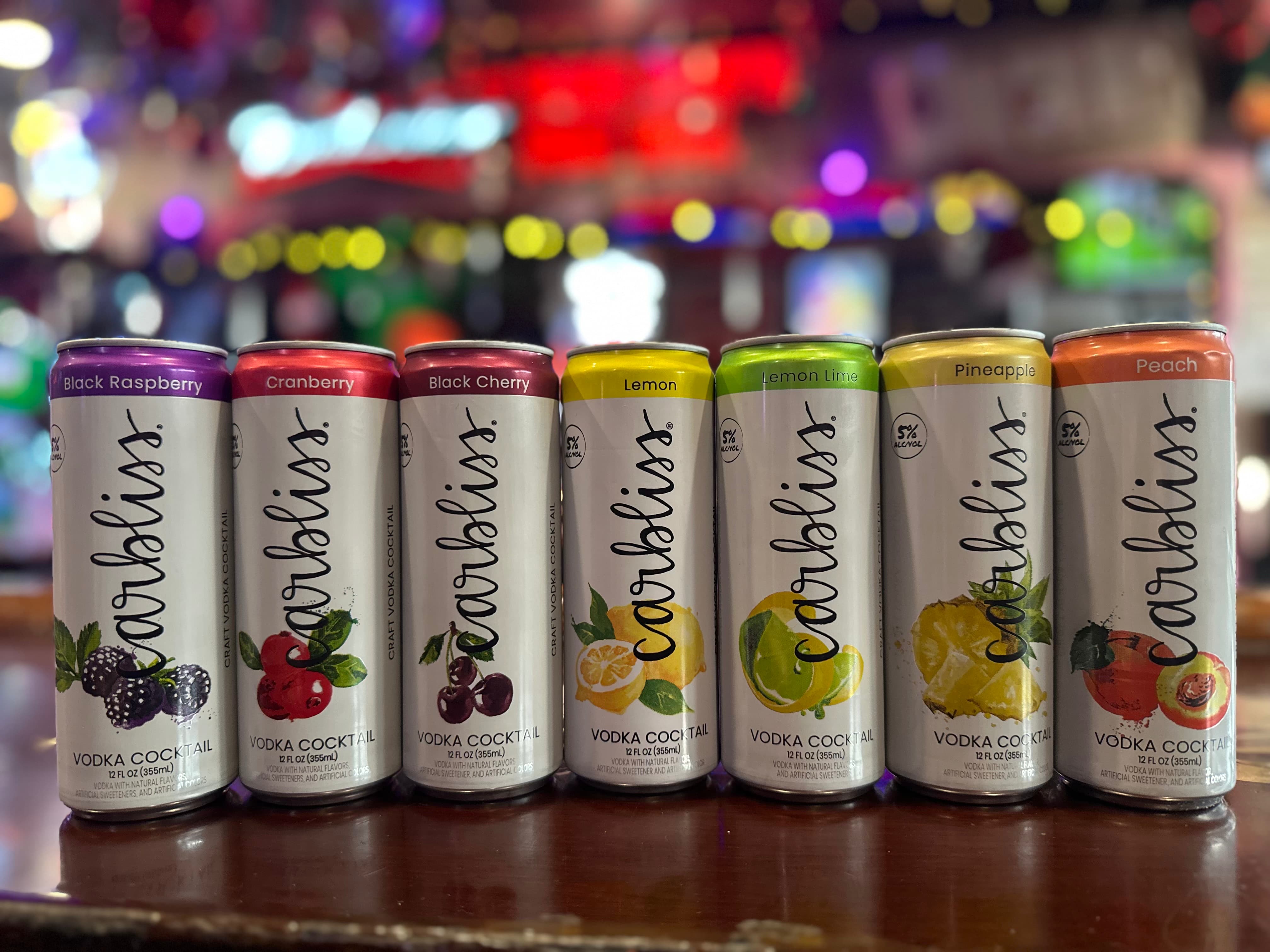 Carbliss ready-to-drink cocktail cans