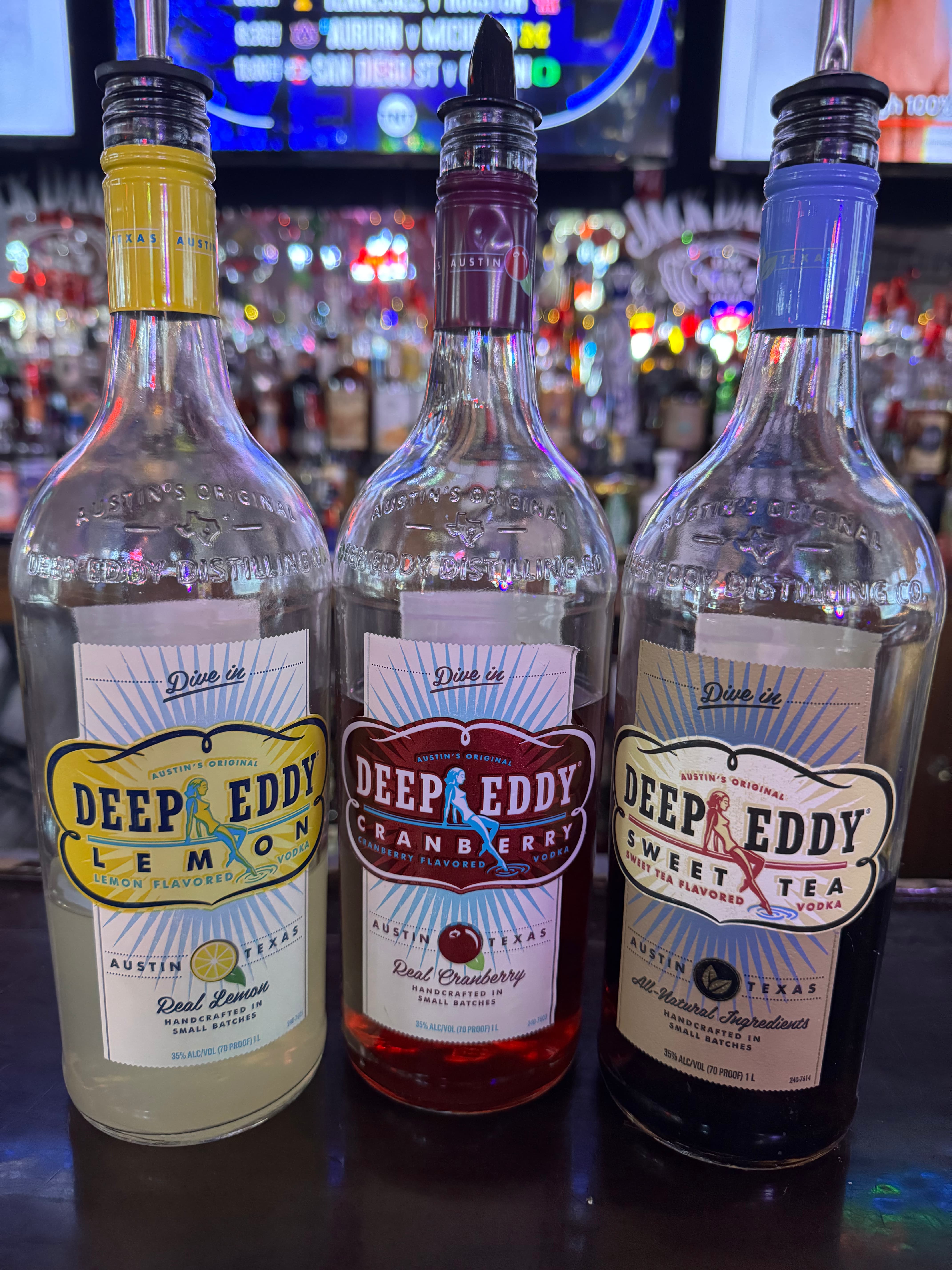 Deep Eddy vodka bottles