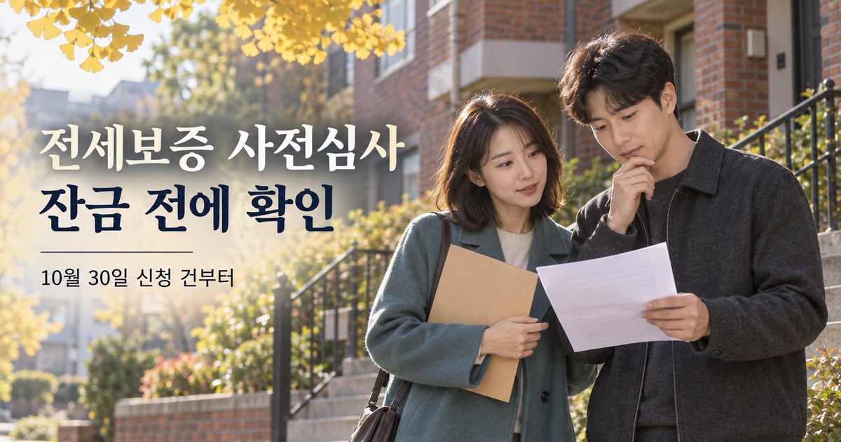 잔금 전 전세보증 조건을 점검하는 임차인 생성 장면