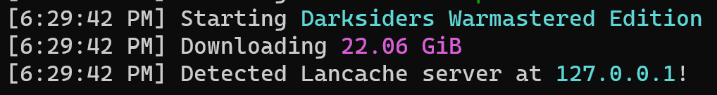 Prefill running on Lancache Server