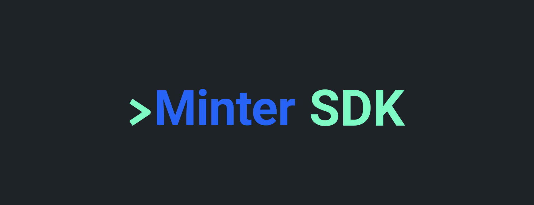 Minter SDK header