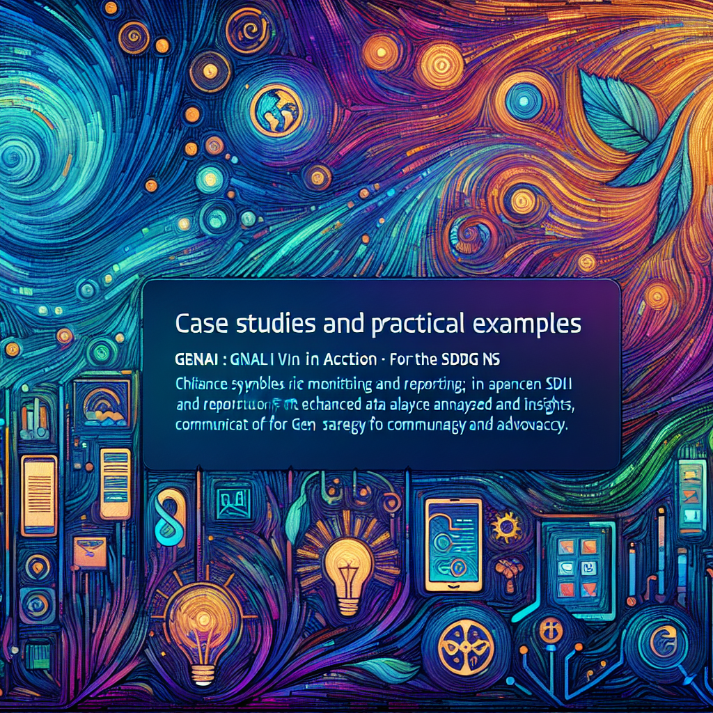 Chapter: Chapter 5: Case Studies and Practical Examples: GenAI in Action for the SDGs