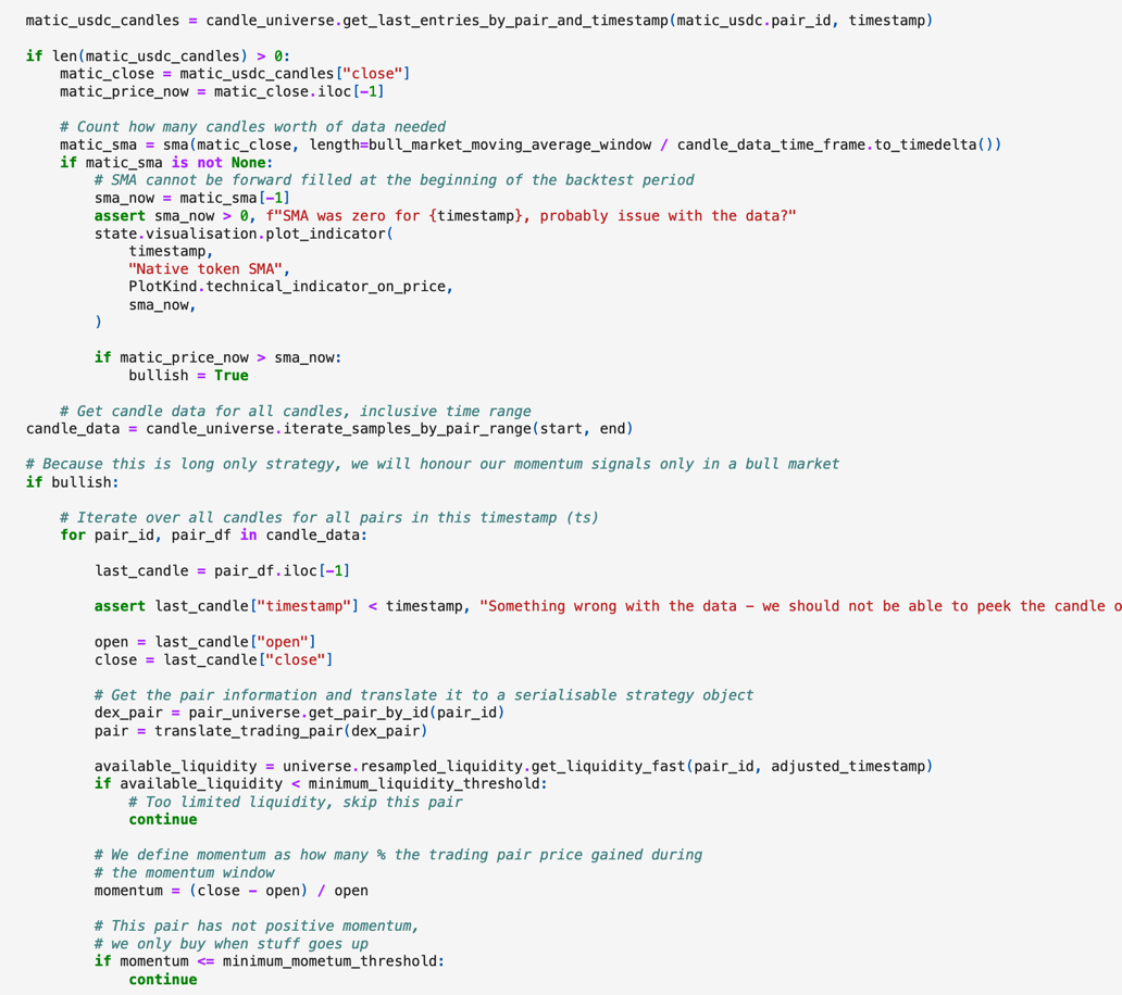 Strategy source code