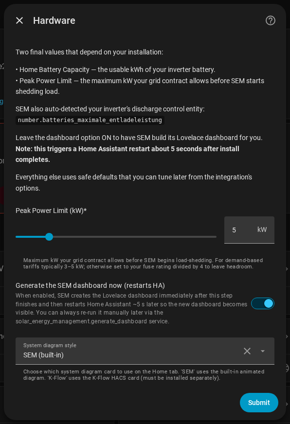 Stap 3 — hardware en dashboard