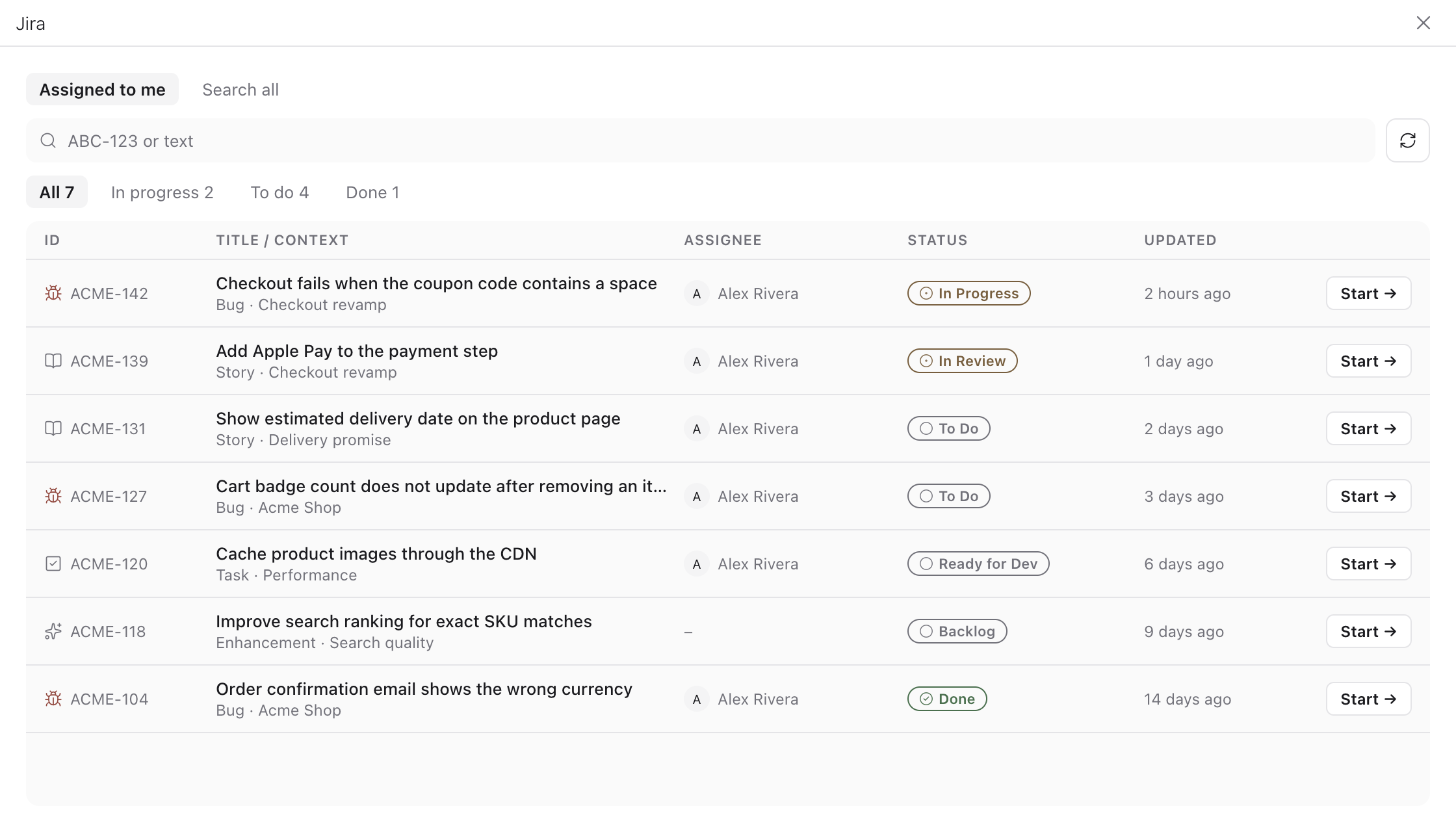 Jira 截图 1