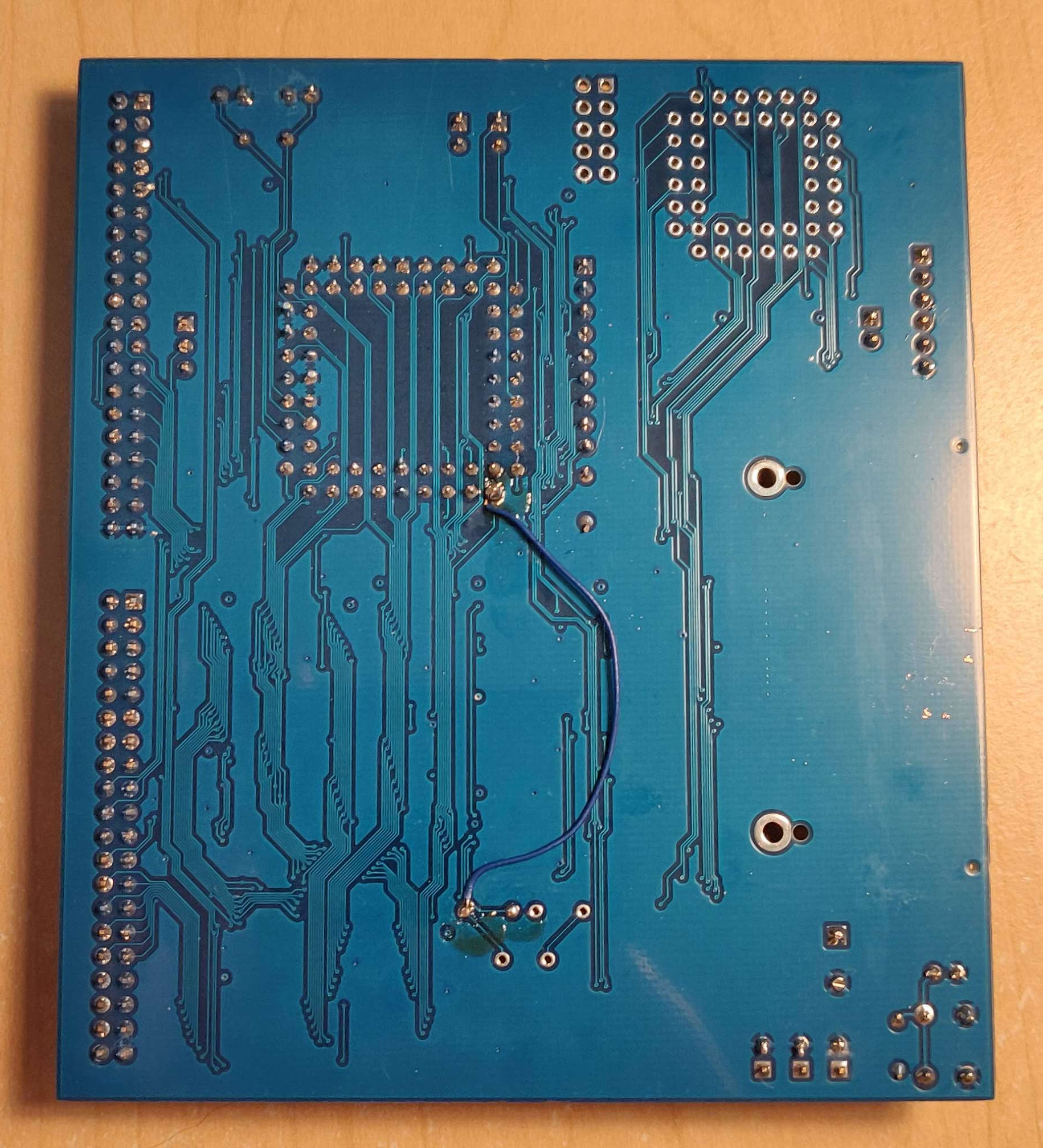 Z280-SBC Rev. 1 Assembled Board Bottom alt text