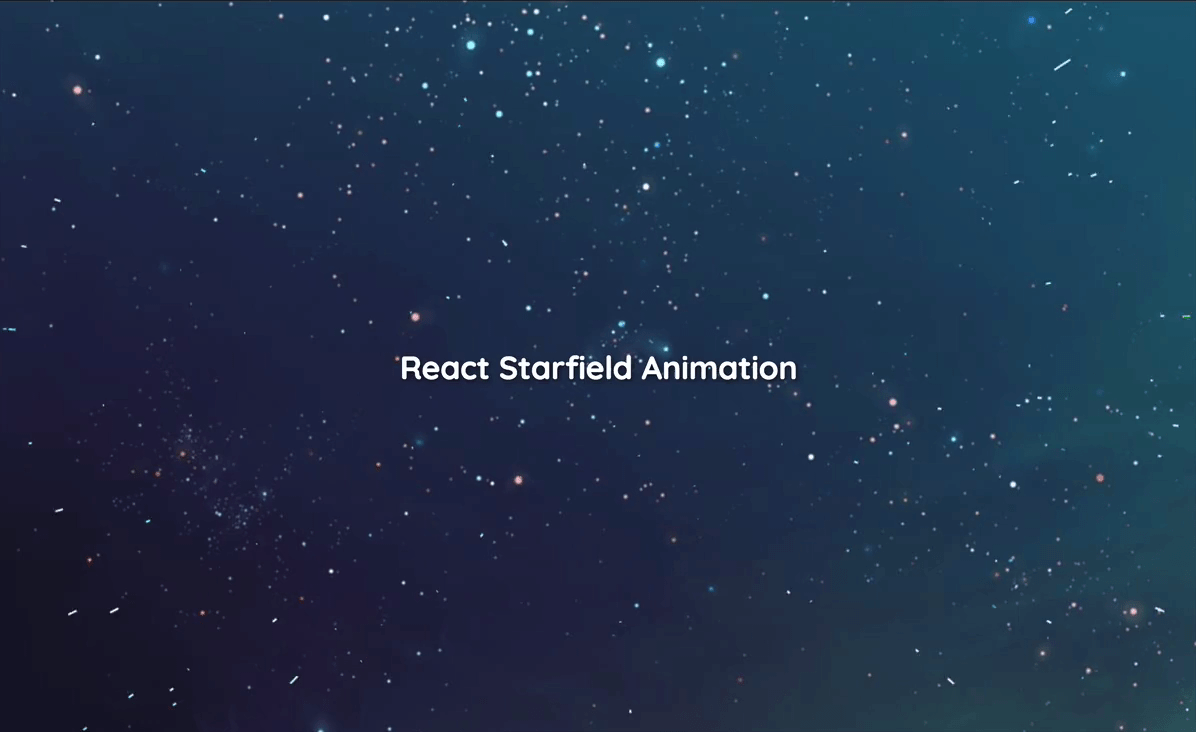 GitHub - transitive-bullshit/react-starfield-animation: ✨ Canvas-based  starfield animation for React.