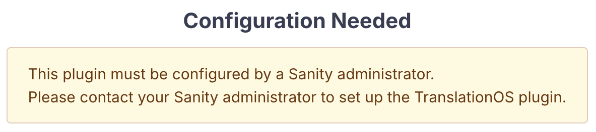 TOS authentication warning