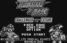 >Mega Man and Bass: Challengers from the Future Title Screen