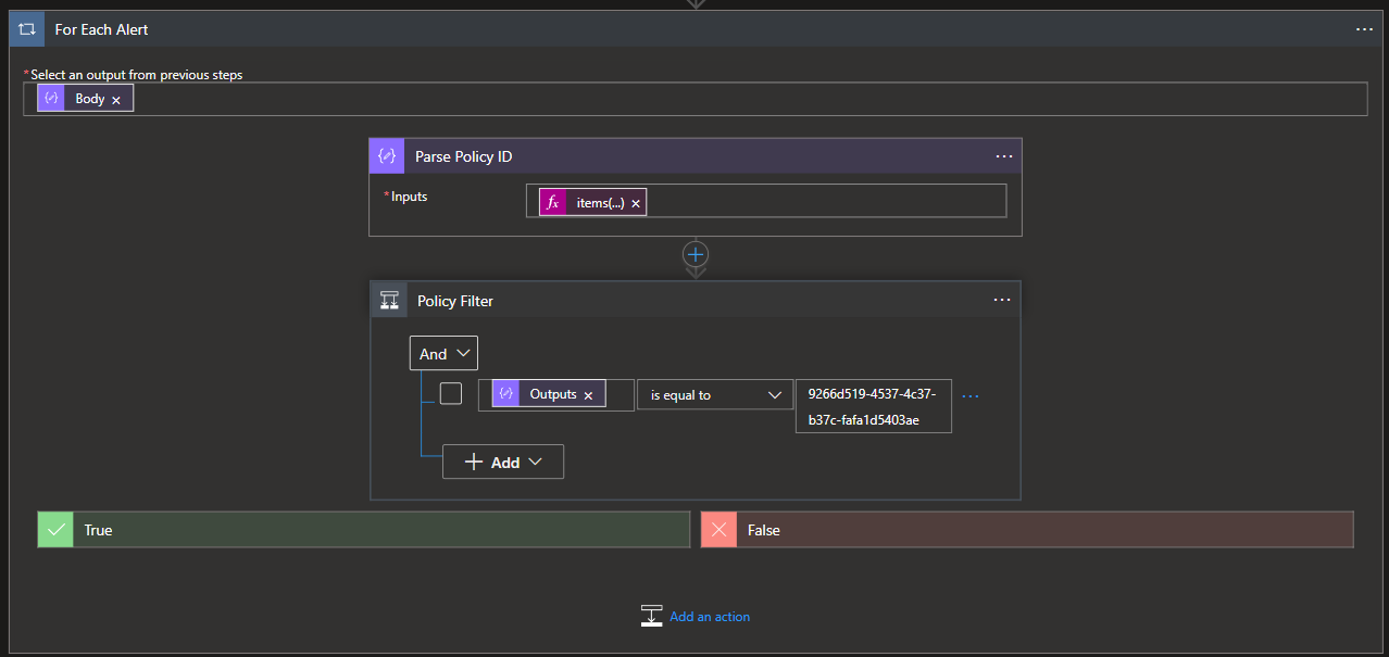 Filter Alerts by Policy