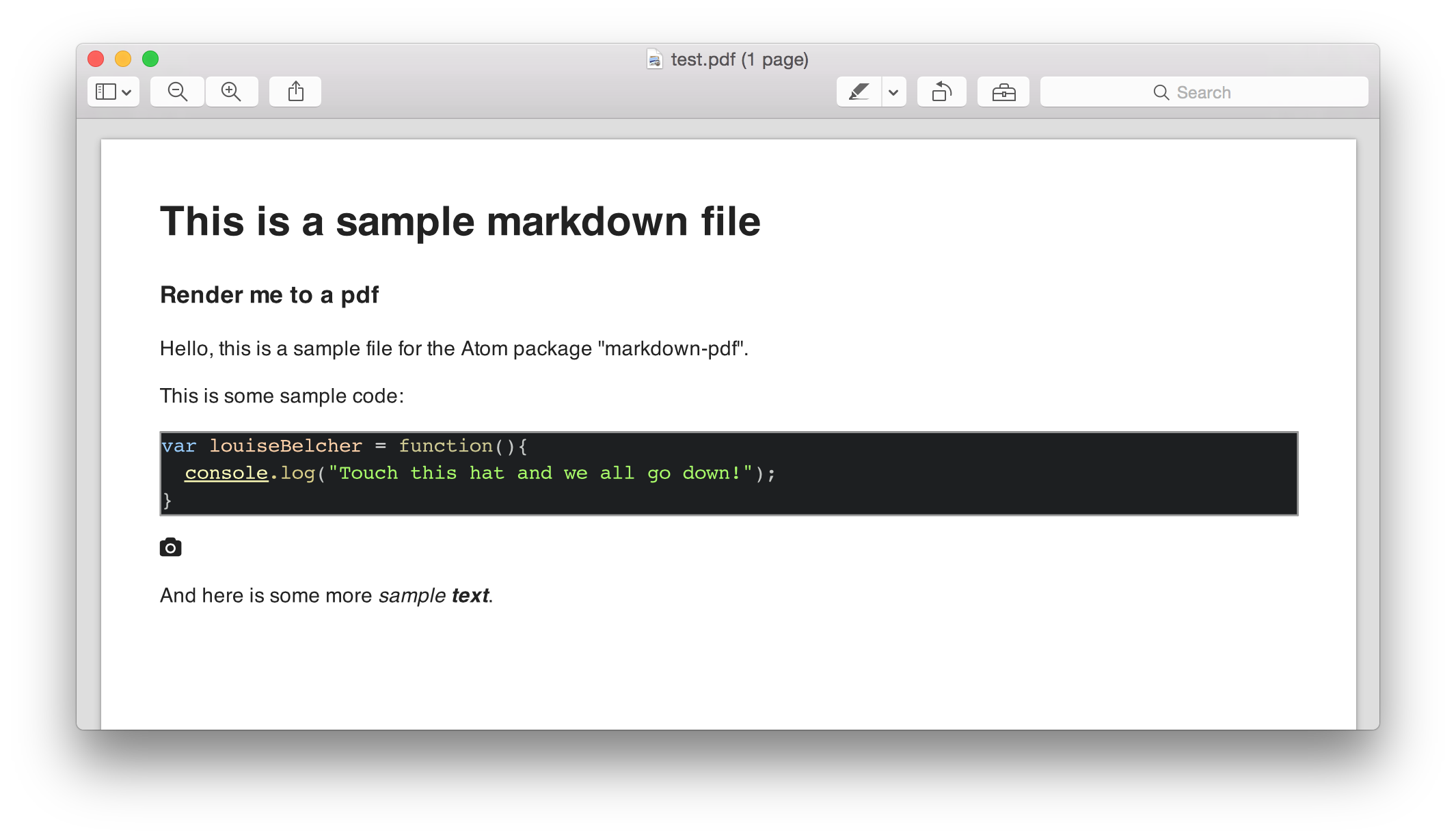 markdown file