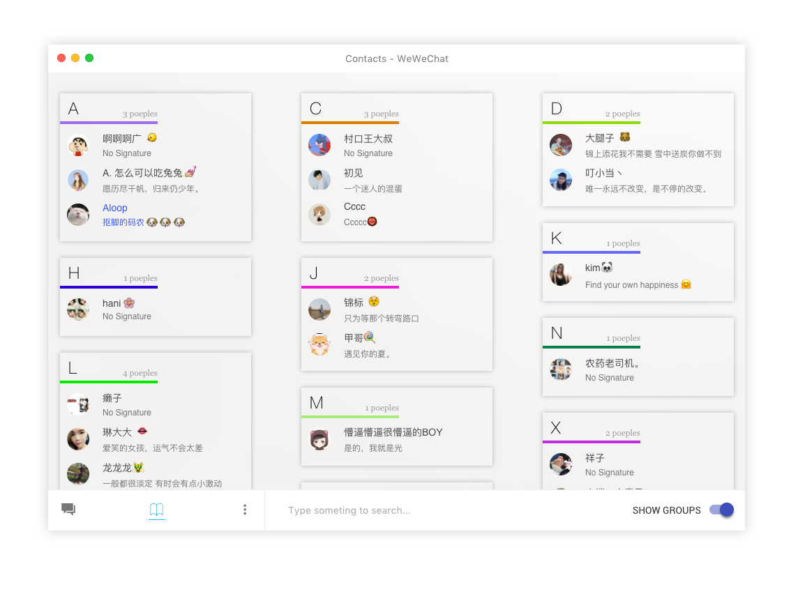 wechat web based client