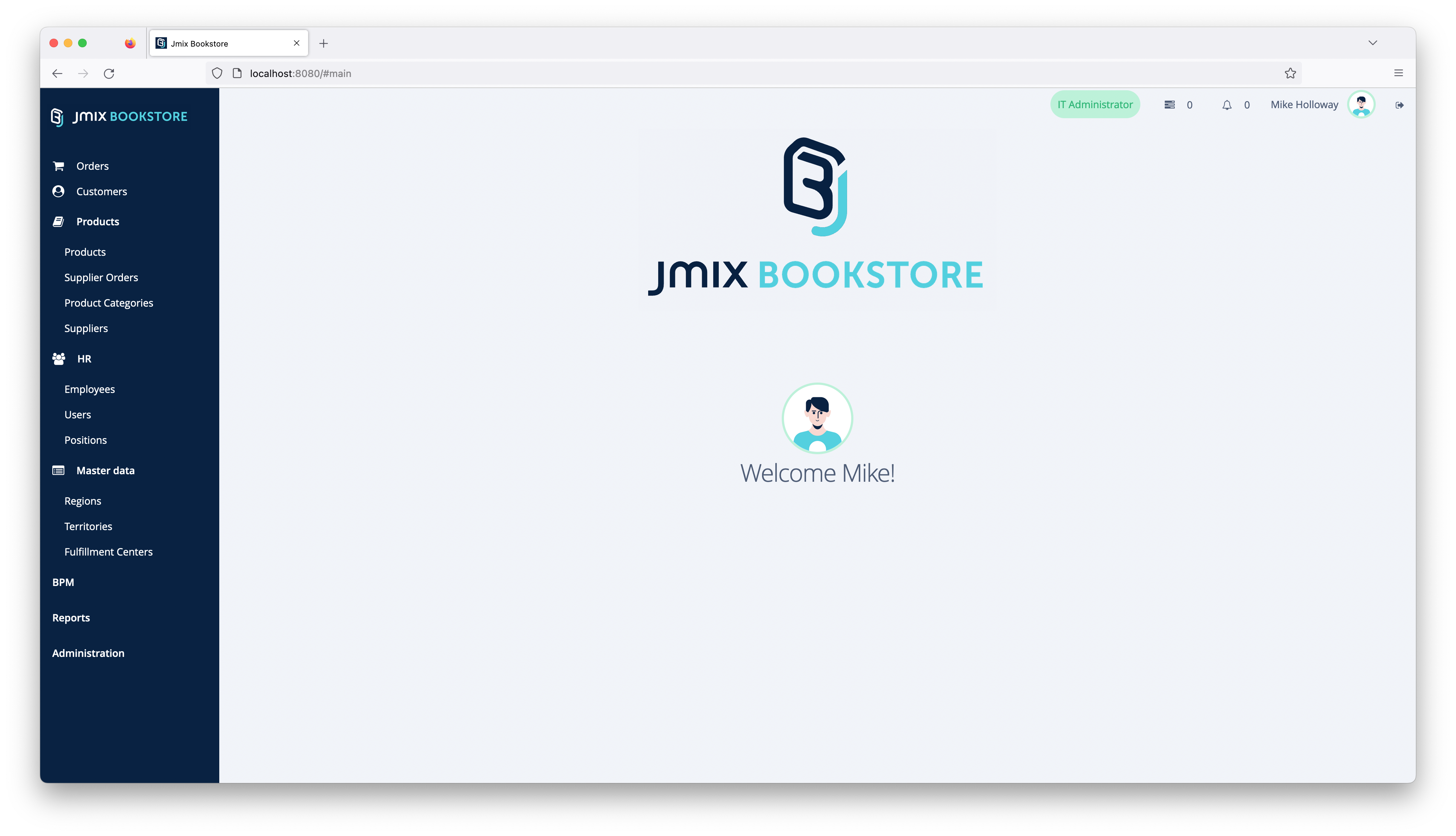 Jmix Bookstore - Overview