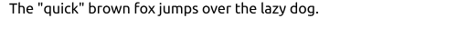 example output