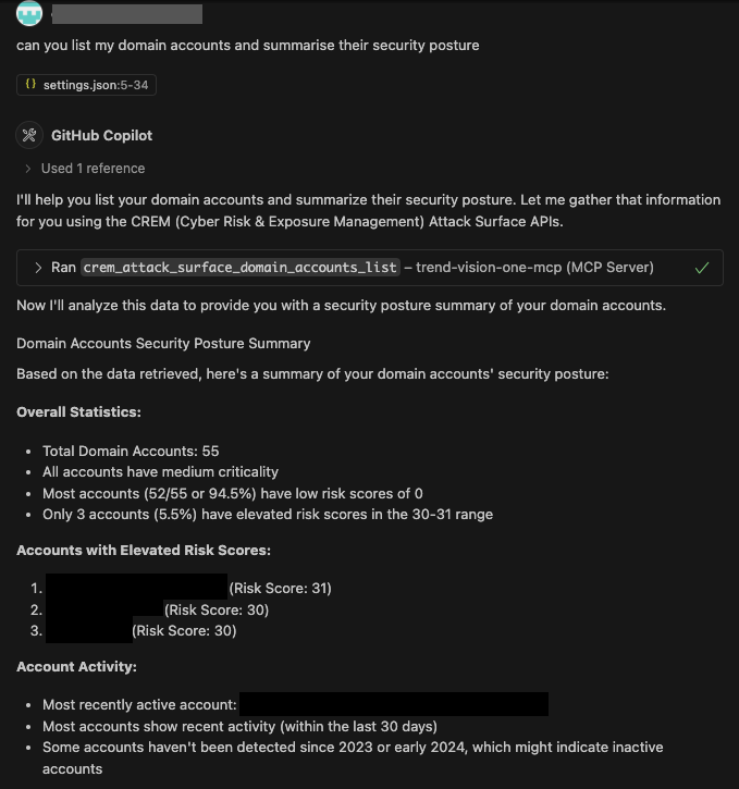 domain account analysis