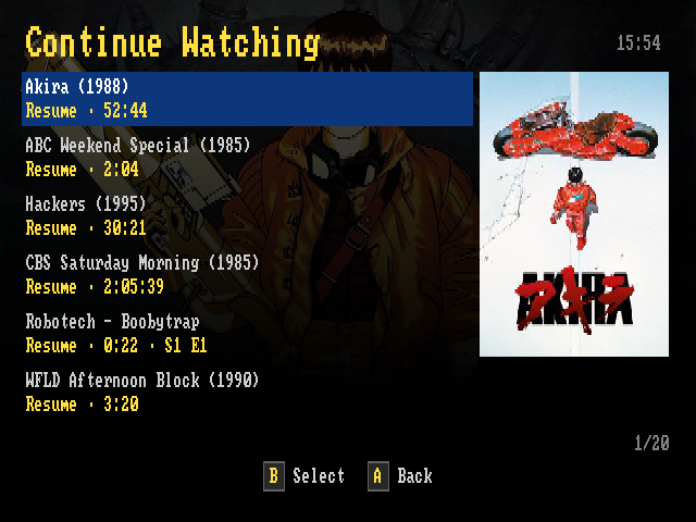 Continue Watching with saved playback positions
