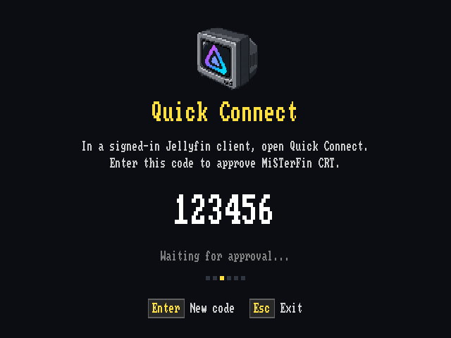 Quick Connect instructions and an example approval code