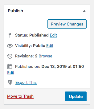 In the Classic Editor