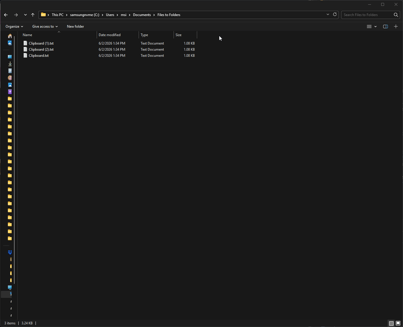 Real Files 2 Folders mod demonstration