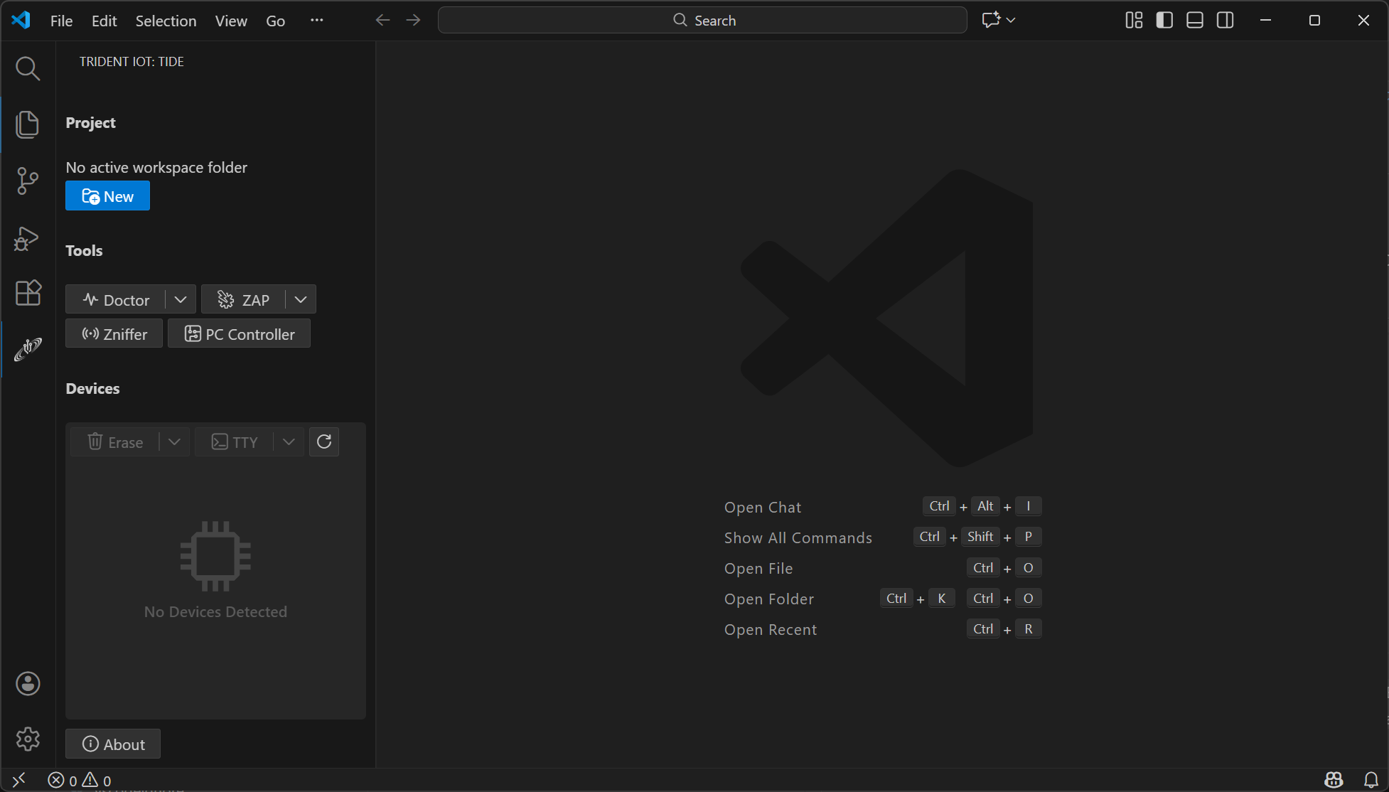No active project
