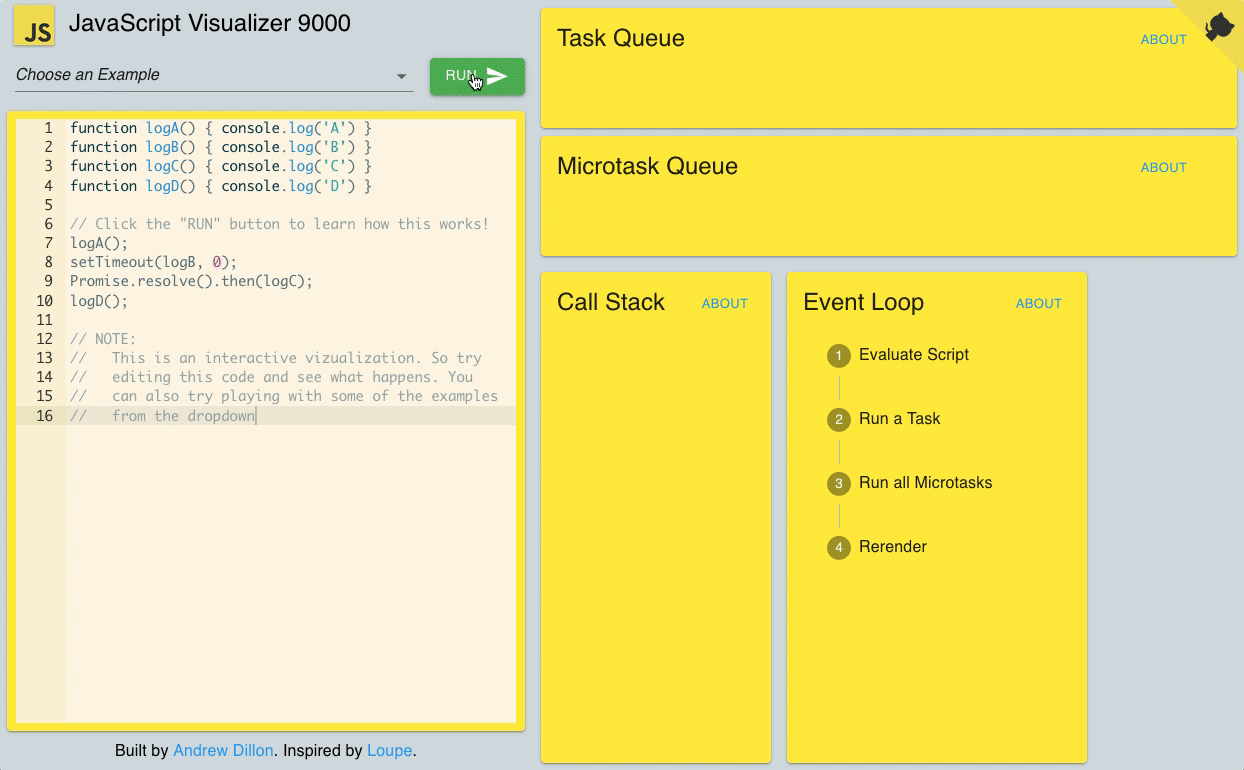 Demo of the JavaScript Visualizer 9000