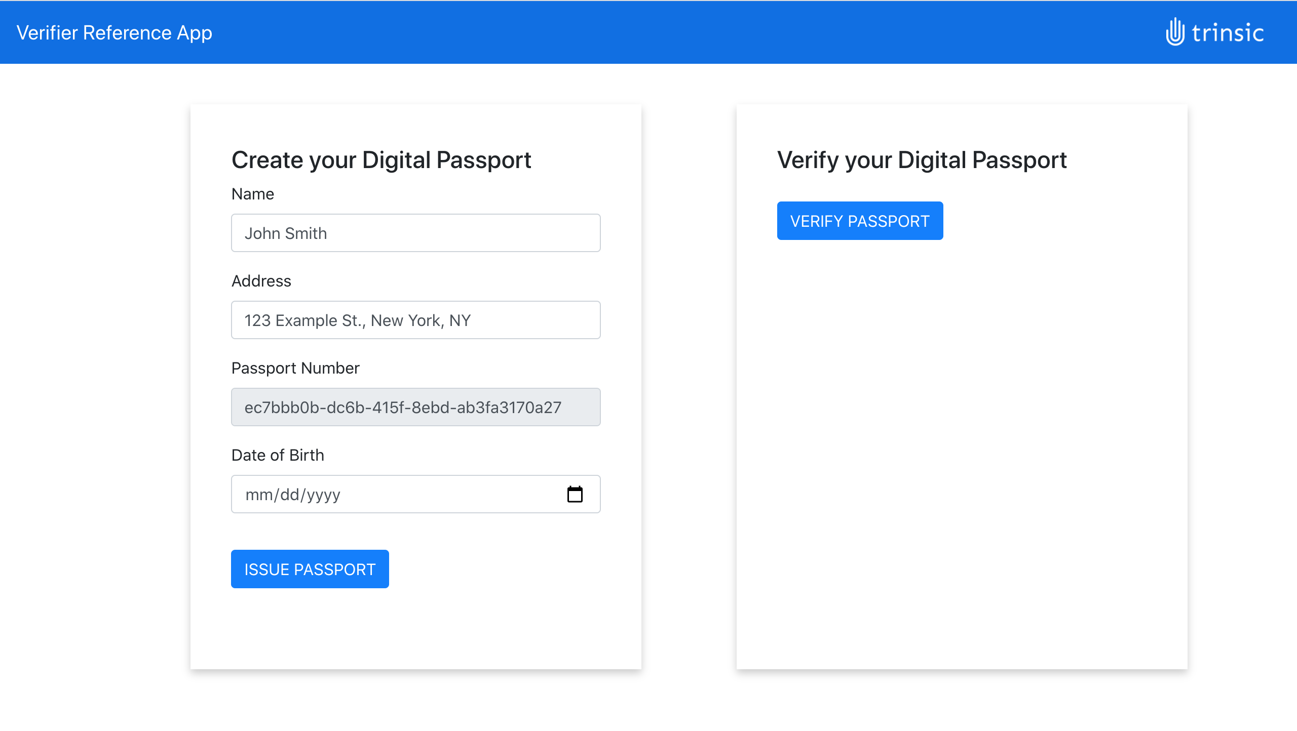 fill in passport