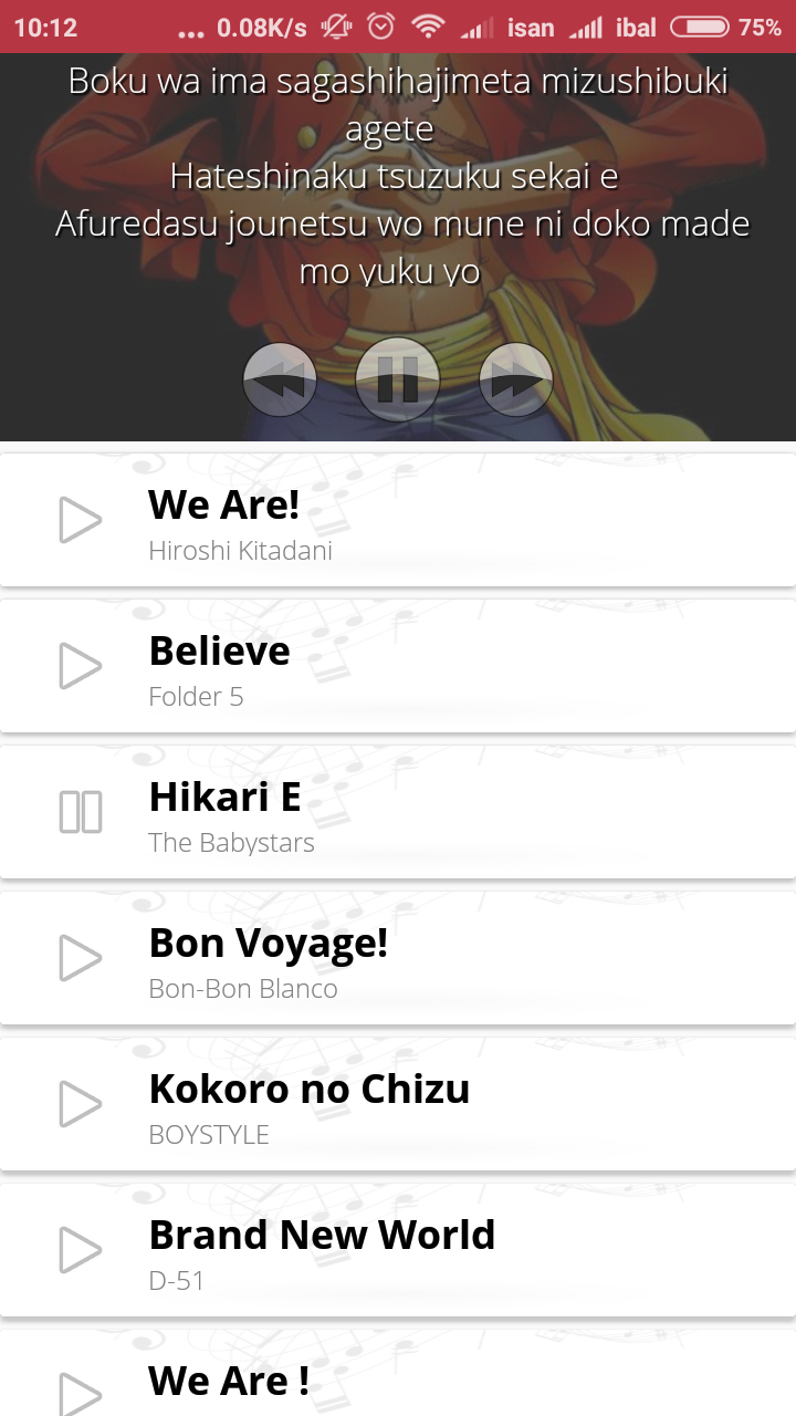 Android Music Streaming with Lyrics