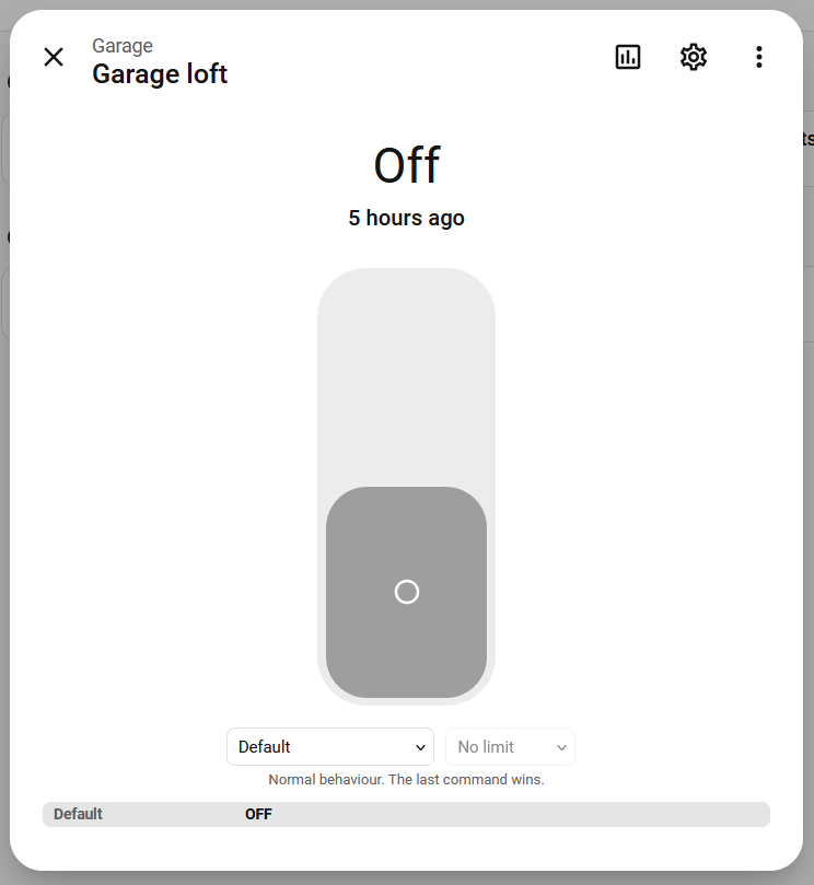 More-info dialog with no overrides