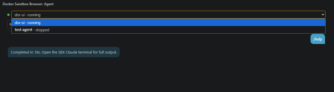 Selecting a sandbox