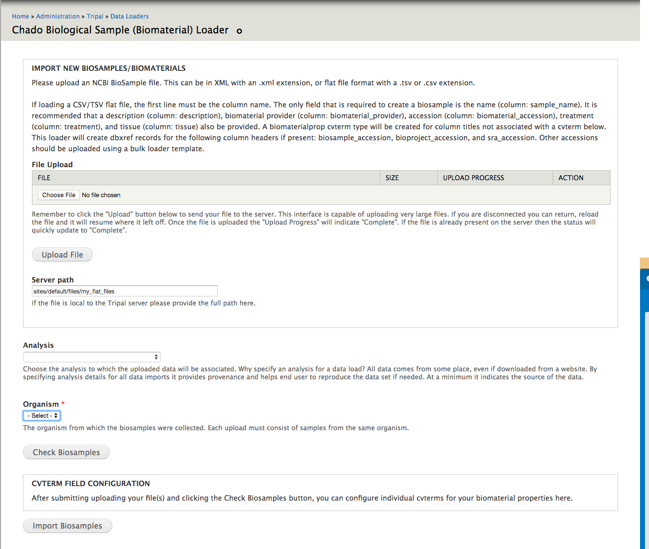 Biosample File Loader