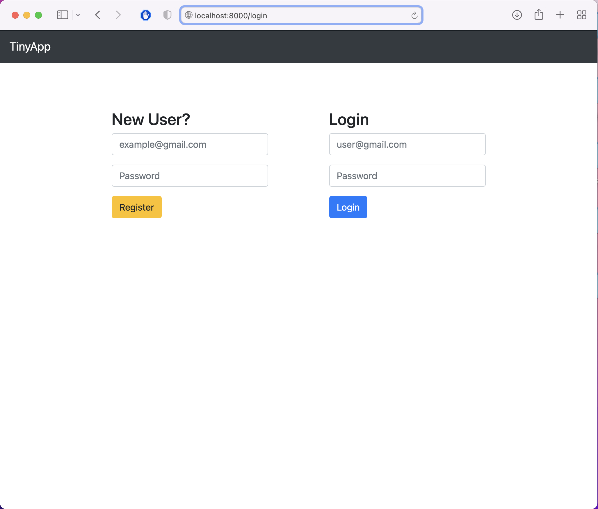 Login Page