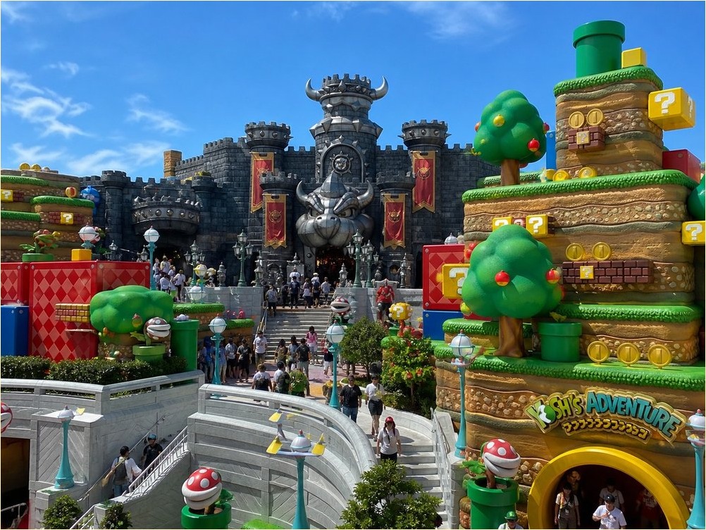 USJ 슈퍼 닌텐도 월드 마리오 카트 쿠파의 도전장 테마존 전경
