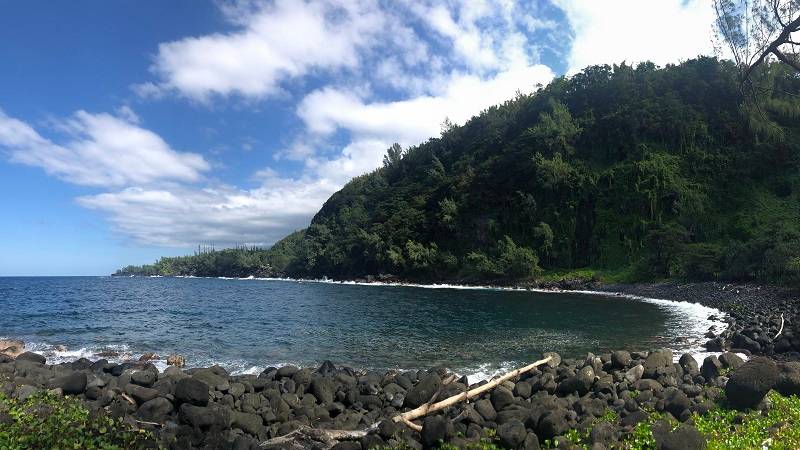 View of the sea from Grand Ilet, La Réunion