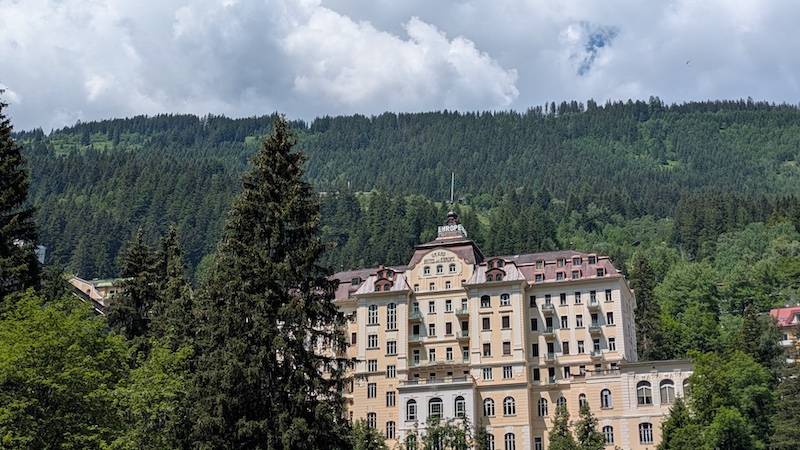 Bad gastein view of an hotel