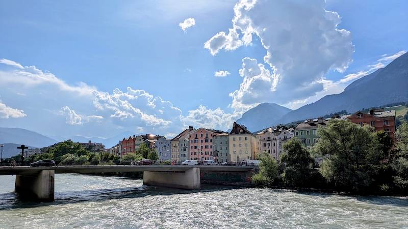 Innsbruck view on bridge
