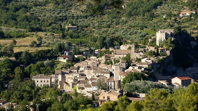 Aerial view of Mollans-sur-Ouvèze ©mollans.info