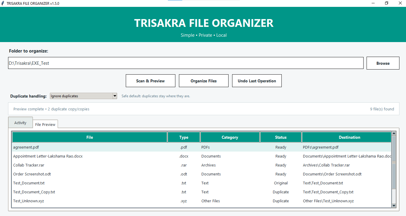 TRISAKRA FILE ORGANIZER - File Preview