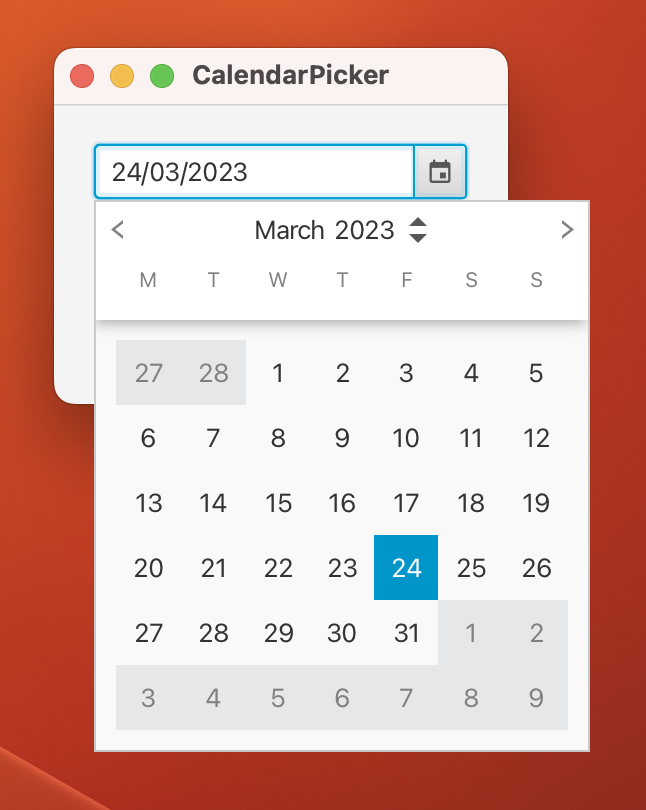 CalendarPicker