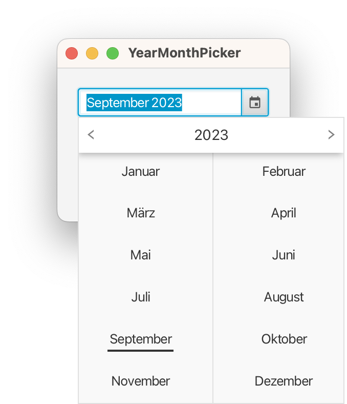 YearMonthPicker