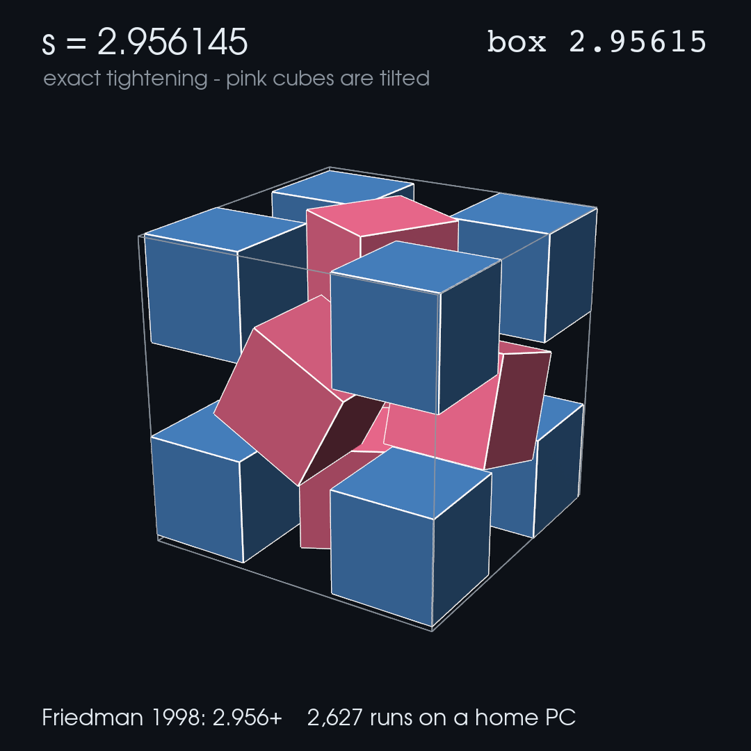 13 cubes